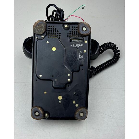 Vintage Western Electric Black Rotary Dial Telephone Model 510 Black Rare G1 - Picture 10 of 10